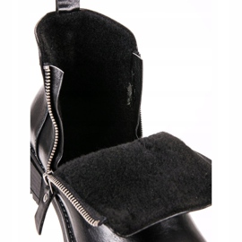 Vinceza Niskie Botki Na Suwak czarne 1