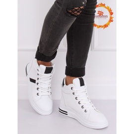 Trampki za kostkę białe CB-19078 WHITE/BLACK 1