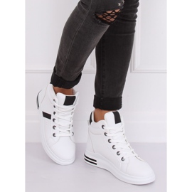 Trampki za kostkę białe CB-19078 WHITE/BLACK 2