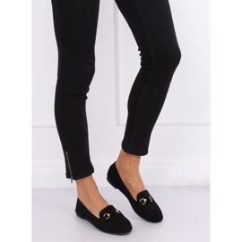 Mokasyny damskie czarne 99-259 Black 2