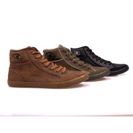 Wysokie Trampki 201 Camel brązowe 1