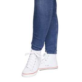 Wysokie Tenisówki SB22 Biały białe 2