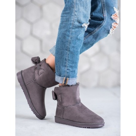Szare Mukluki Z Kokardką 1