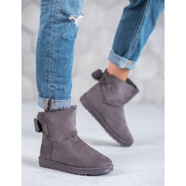 Szare Mukluki Z Kokardką 2