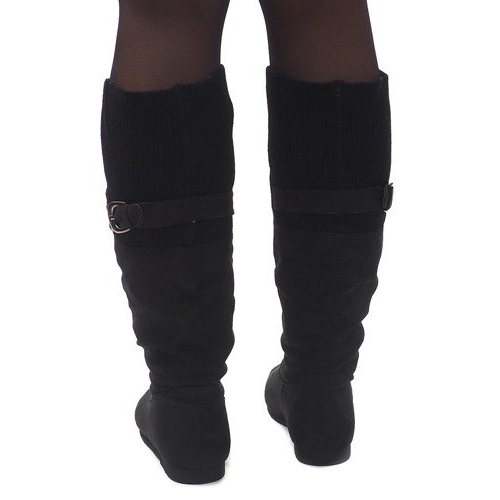 Botki Saszki Kozaki SH11-094 Czarny czarne 1