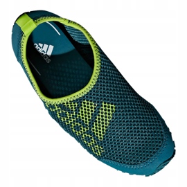 Buty do wody adidas Kurobe K Jr CM7644 zielone niebieskie 4