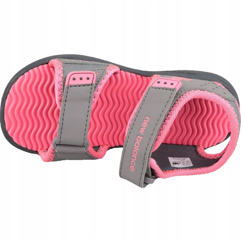 Sandały New Balance Jr K2004PKG szare różowe 2