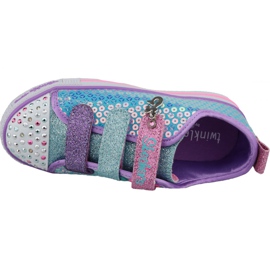 Buty Skechers Twinkle Lite Jr 20062L-TQMT niebieskie wielokolorowe 2