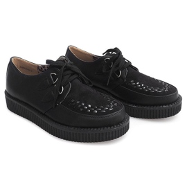Botki Creepers Na Platformie 061ss Czarny czarne 1