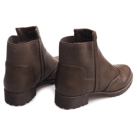 Klasyczne Botki Jazzówki W102 Khaki zielone 1