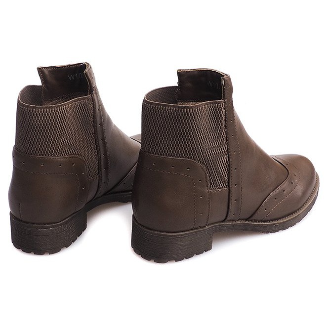 Klasyczne Botki Jazzówki W102 Khaki zielone 1