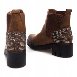 Wysokie Botki 6055 Brązowy brązowe 1