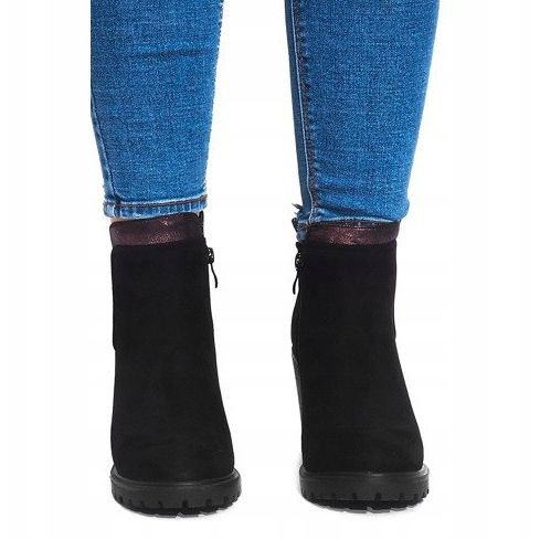 Botki Na Słupku BG-76 Czarny czarne 1