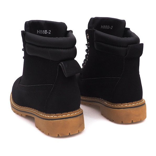 Ocieplane Timberki Trapery H88B Czarny czarne 2