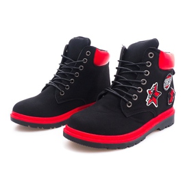 Ocieplane Timberki Trapery SJ1679-1 Czarny czarne 1