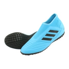 Buty piłkarskie adidas Predator 19.3 Ll Tf Jr EF9041 niebieskie 4