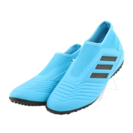 Buty piłkarskie adidas Predator 19.3 Ll Tf Jr EF9041 niebieskie 2