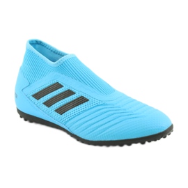 Buty piłkarskie adidas Predator 19.3 Ll Tf Jr EF9041 niebieskie 1