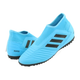 Buty piłkarskie adidas Predator 19.3 Ll Tf Jr EF9041 niebieskie 3
