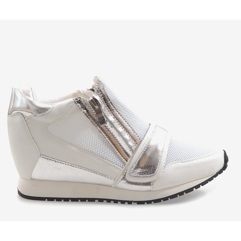 Modne Proste Sneakersy SK48 Biały białe 2