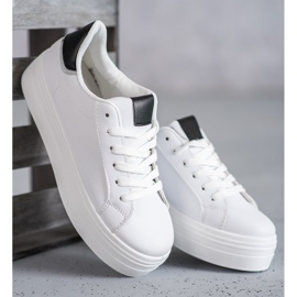 SHELOVET Modne Buty Sportowe białe 1
