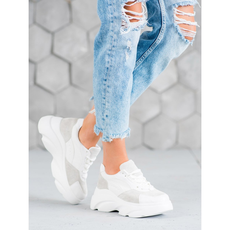 Seastar Buty Sportowe Na Platformie białe 1