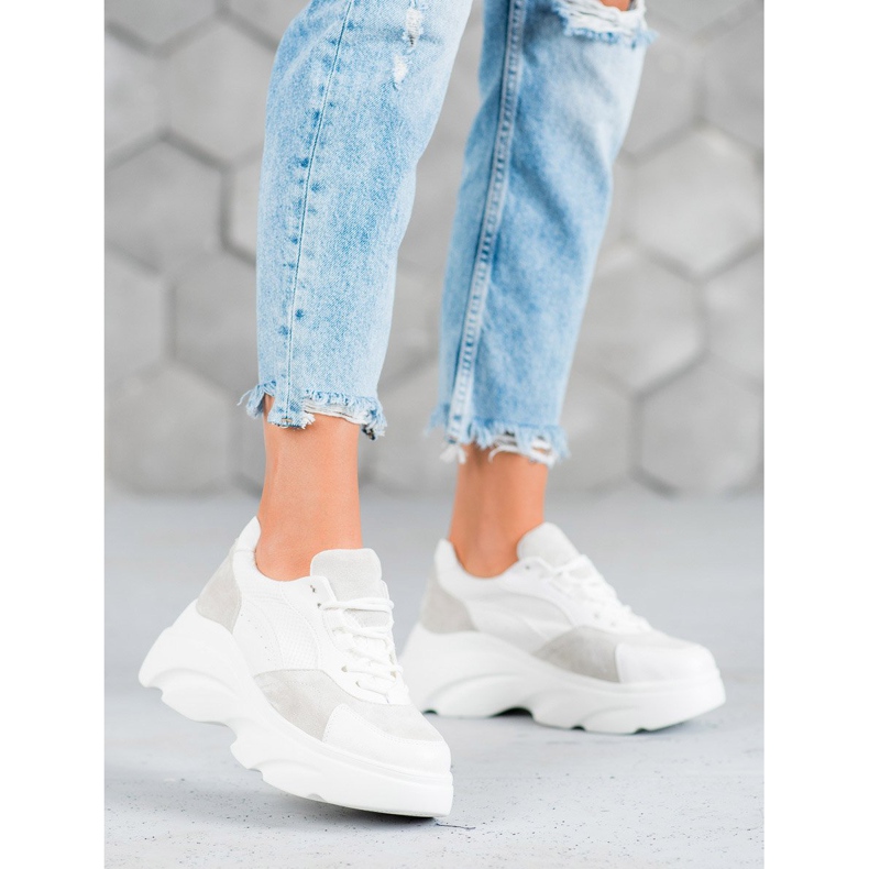 Seastar Buty Sportowe Na Platformie białe 2