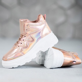 Seastar Ocieplane Sneakersy różowe 1