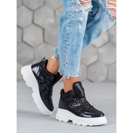 Seastar Ocieplane Sneakersy czarne 1