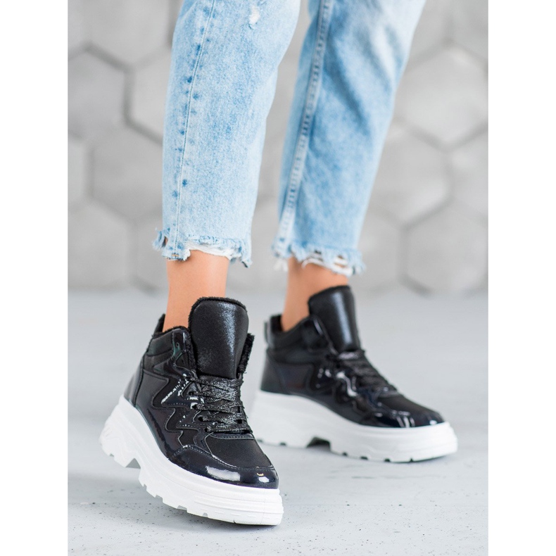 Seastar Ocieplane Sneakersy czarne 2