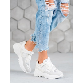 SHELOVET Białe Sneakersy Moro 1