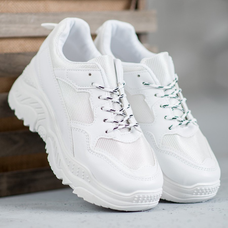 SHELOVET Białe Sneakersy 1