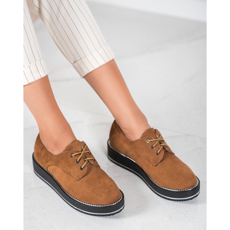 Forever Folie Półbuty Na Platformie brązowe 1