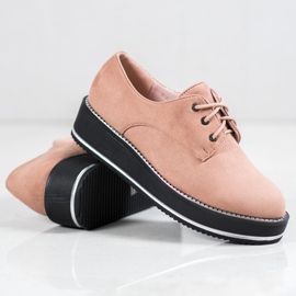 Forever Folie Półbuty Na Platformie różowe 1