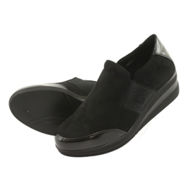 Półbuty czarne na koturnie Sergio Leone 225 4