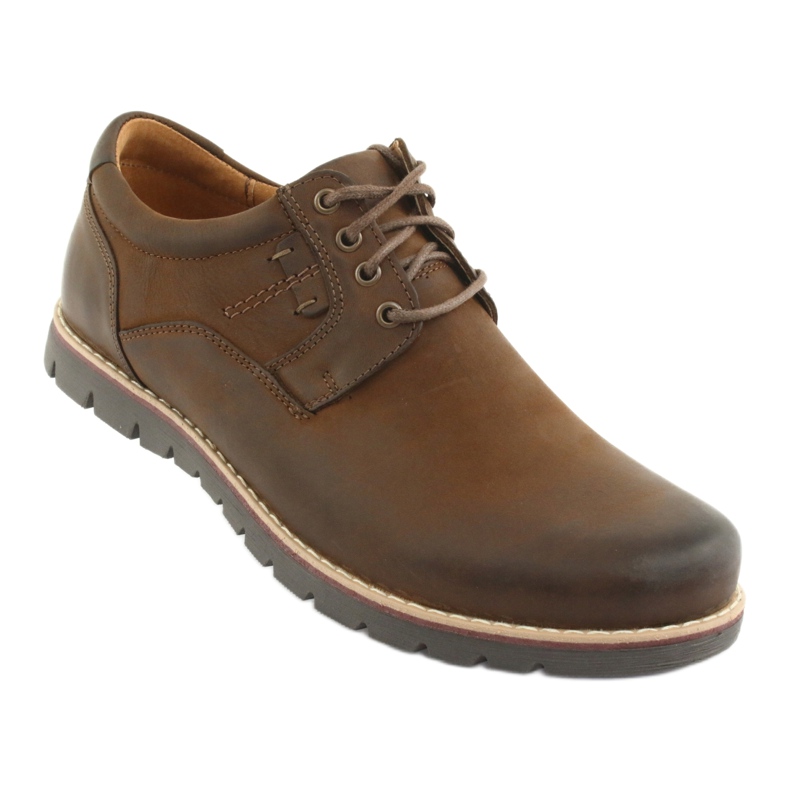 Półbuty sznurowane Riko 761 brązowe 1
