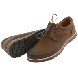 Półbuty sznurowane Riko 761 brązowe 4