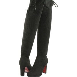 Kozaki za kolano stretch Filippo 996 czarne 3