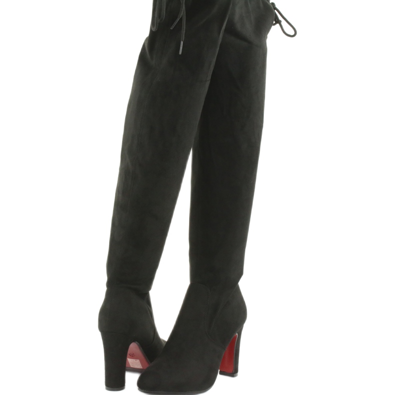 Kozaki za kolano stretch Filippo 996 czarne 3