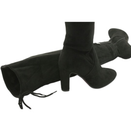 Kozaki za kolano stretch Filippo 996 czarne 5