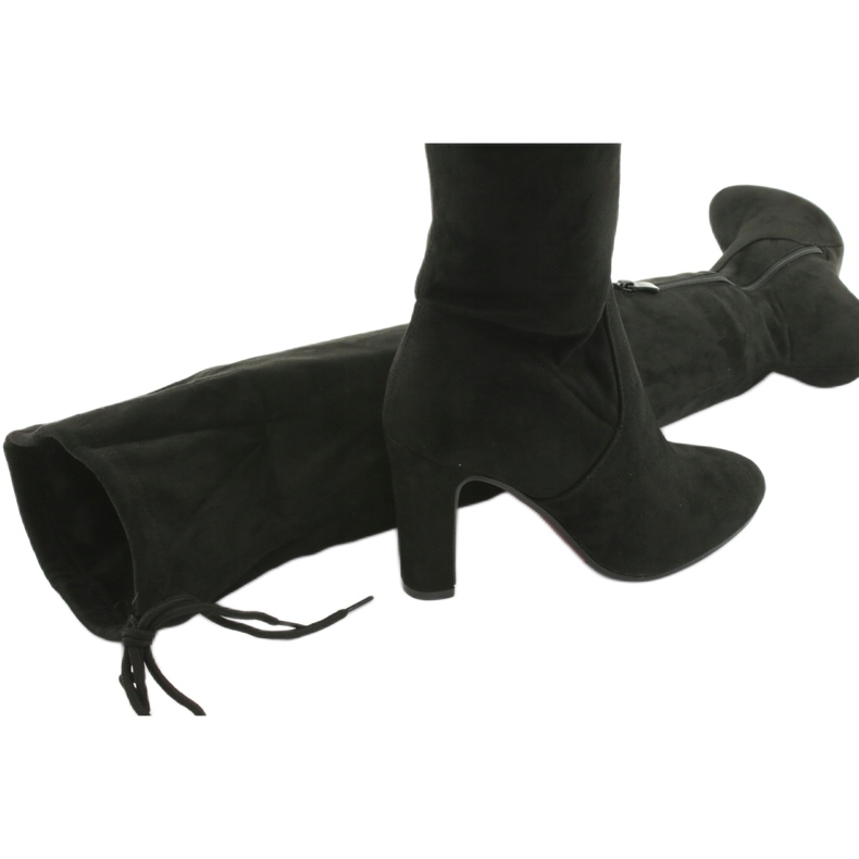 Kozaki za kolano stretch Filippo 996 czarne 5