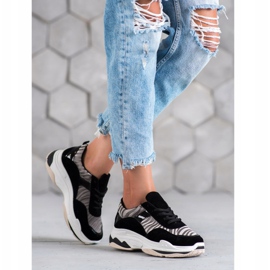 Kylie Sneakersy Zebra Print czarne wielokolorowe 2