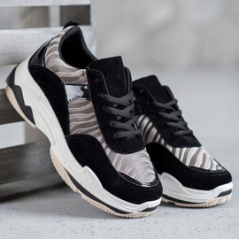 Kylie Sneakersy Zebra Print czarne wielokolorowe 1