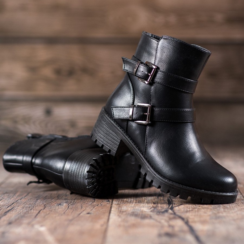 Abloom Workery Z Eko Skóry czarne 1