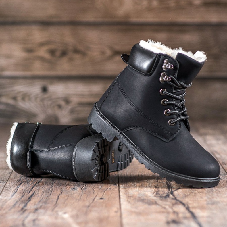 Super Me Ocieplane Traperki czarne 1