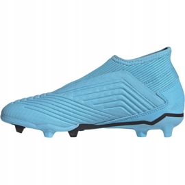 Buty piłkarskie adidas Predator 19.3 Ll Fg Jr EF9039 niebieskie niebieskie 2