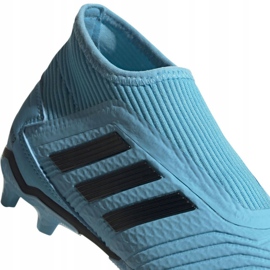 Buty piłkarskie adidas Predator 19.3 Ll Fg Jr EF9039 niebieskie niebieskie 3