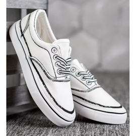 Bestelle Modne Trampki białe 2