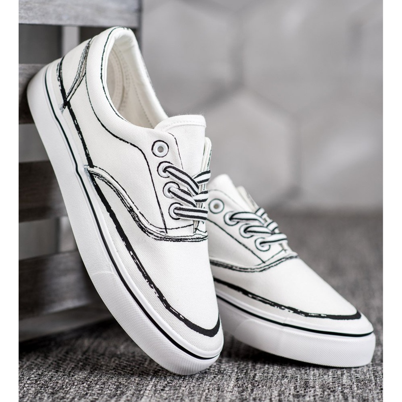 Bestelle Modne Trampki białe 2