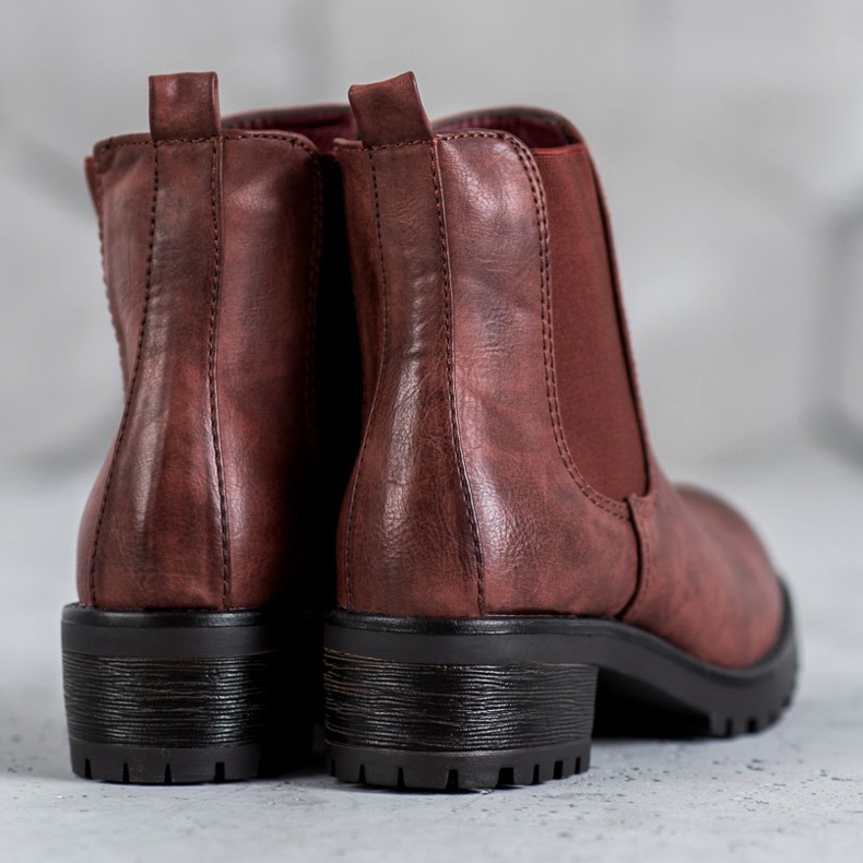 Jennika Botki Na Platformie czerwone 2